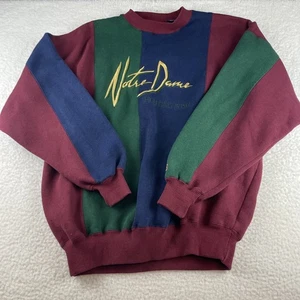 Vintage Crable Sportswear Notre Dame Fight Irish Mens Large Crew Neck Multicolor - Picture 1 of 8