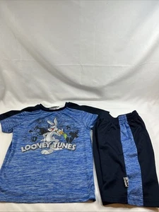 boys looney tunes pajamas With Shorts Size 7 - Picture 1 of 7
