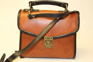 Patricia Nash Petite Brown Leather Flap Crossbody Satchel Bag - Picture 1 of 24