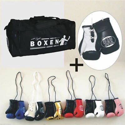 BAY® SET BOXEN Tasche + Deko Mini Boxhandschuhe Boxing Sporttasche neu Boxsport - Bild 1 von 4