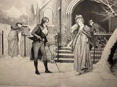 Antik Illustration 1893 FRAUEN MODE KLEIDUNG  ABBILDUNG Kunstdruck Holzschnitt - Bild 1 von 4