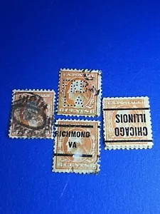 George Washington Orange 6 Cent US Briefmarke - Bild 1 von 10