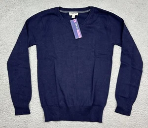 Cherokee girls sweatshirt XL 14/16 dark blue long sleeve crewneck - Picture 1 of 24