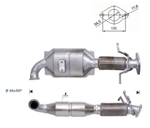 CATALIZZATORE PER VOLVO C30 2.0TD 1997 cc 98 Kw/133 cv D4204T2 DAL 10/06> - Imagen 1 de 1