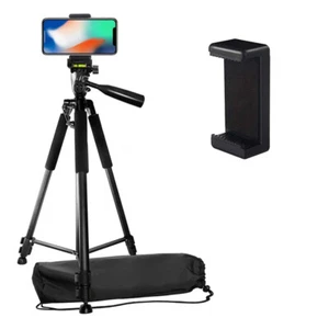 60" Camera Tripod Stand with a Smartphone Holder for DSLR Cameras Fits All Phone - Picture 1 of 12