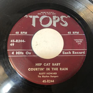 Rusty Howard, Bob Sandy HEPCAT BABY 4HITS Tops Records VG 7" rockabilly western - Imagen 1 de 4