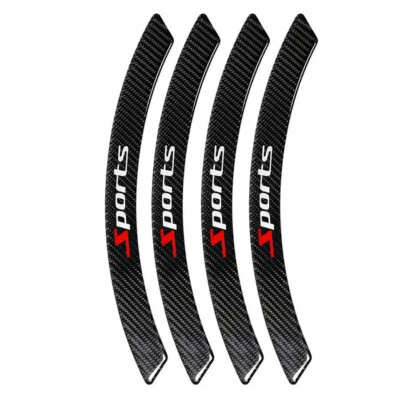 4x Wheel Eyebrow Arch Lips Trim Cover For Car Truck SUV Fender Flares Protector - Image 1 of 4