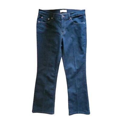 Jeans Jaclyn Smith Pierna Recta Talla 8 Cortos Lavado Oscuro 32 X 28.5 Foto 1 de 4