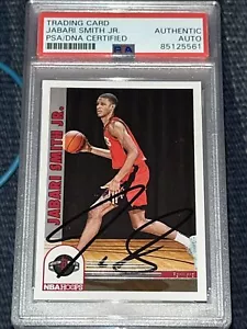 Jabari Smith Jr IP Signed NBA Hoops RC Card Psa Dna Coa Rockets Autographed - Picture 1 of 2
