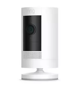 Ring Stick Up Cam | Battery | HD Outdoor Wireless Camera System | White - Picture 1 of 10