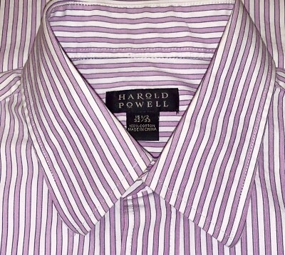 Harold Powell Men's Long Sleeve Striped Dress Shirt Size 15.5 - 32/33 - Image 1 of 3