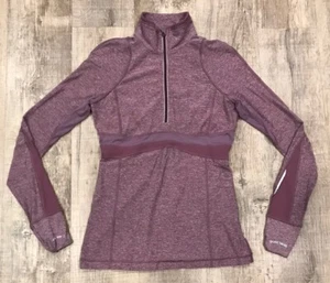 Lululemon Full Tilt Pullover Cold Hands Half-Zip Heathered Purple Women’s 8 - Picture 1 of 14