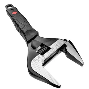 Cr-V 12" Extra Wide 62mm Open Mouth Thinner Longer Jaw Adjustable Wrench Shifter - Picture 1 of 5