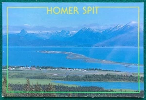 Homer Spit Scenic Kenai Peninsula Alaska Continental Postcard c1990 Tourism - Picture 1 of 2