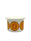 Vtg MCM Arabia Finland Marmalade Jam Jar w Lid Orange Slices Fruit Ceramic 1968