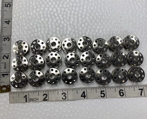 Cutex 24 Metal Bobbins #40264 for Singer 95 96 Class Sewing Machines - Picture 1 of 10