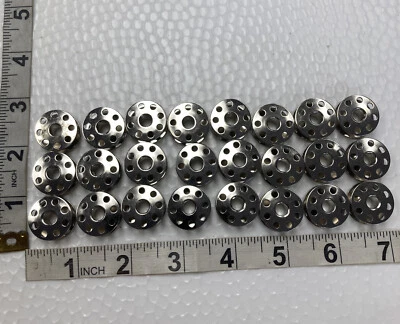 Cutex 24 Metal Bobbins #40264 for Singer 95 96 Class Sewing Machines - Image 1 of 4
