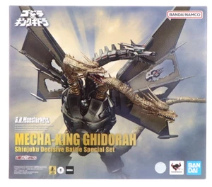 BANDAI S.H.Monsterarts Mecha King Ghidorah Shinjuku Final Battle Set Especial NUEVO - Imagen 1 de 12