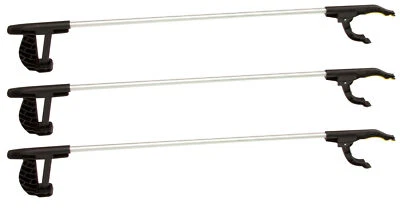 3 x Alu Greifer Müllzange Greifarm Greifzange Müllzange Müllsammler 76cm Magnet