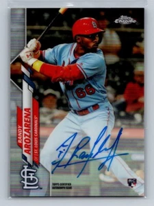 2020 Topps Chrome Refractor /499 Randy Arozarena #RA-RAR Rookie Auto RC - Picture 1 of 2