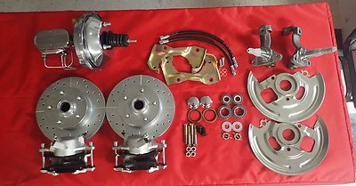 Chevy II NOVA 1962-1967 conversión de freno de disco delantero cromo potencia refuerzo de freno  Foto 1 de 4