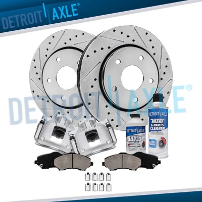 Pinzas de freno de rotores perforados delanteros de 11,89"" para Dodge Journey 2009-2012 Foto 1 de 4