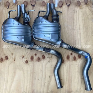 Genuine Mercedes OEM C205 C63s muffler left right pair A2054905204 A2054905104 - Picture 1 of 12