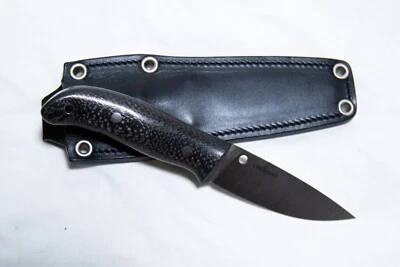 Spyderco Proficient Fixed S90V Satin Blade Knife Carbon Fiber Handles FB36CFP - Image 1 of 2