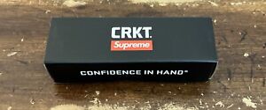 SUPREME/ CRKT CEO MICROFLIPPER POCKET KNIFE SS24  RED (100% AUTHENTIC) BRAND NEW