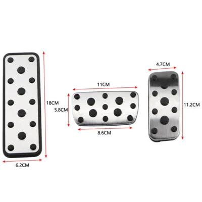 Комплект из 3 чехлов на педаль газового тормоза подножки для Subaru Impreza Forester Outback Legacy - Изображение 1 из 4