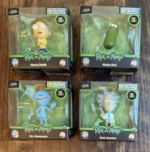 2025 Metalfigs Rick and Morty Set Of 4- Rick, Morty, Mr Meeseeks & Pickle Rick - Picture 1 of 1
