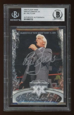 Ric Flair BGS/BAS 2004 Fleer WWE #11 Nature Boy Autographed Auto Card HOF 732 - Image 1 of 2