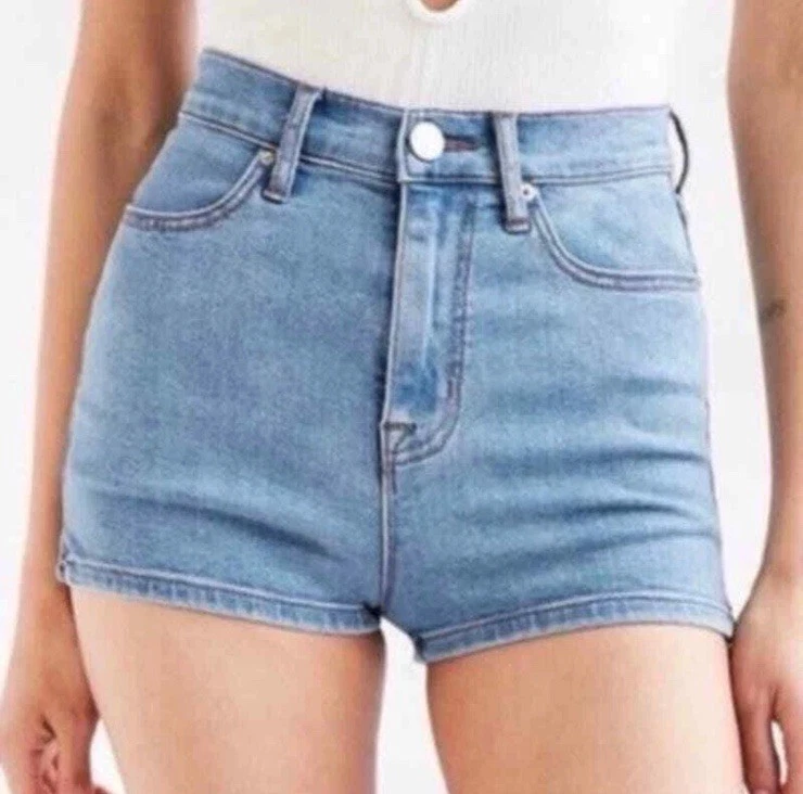 Urban Outfitters BDG Super Pinup High Rise Mom Denim Jean Shorts Size 27 - Image 1 of 4