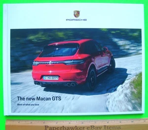2020 PORSCHE MACAN GTS HARDCOVER 40-pg COLOR CATALOG Brochure near-MINT - Picture 1 of 13