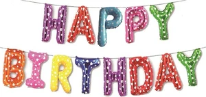 Feliz Cumpleaños XXL Multicolor Banner Bunting Guirnalda Letras Fiesta Decoración - Imagen 1 de 5