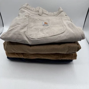 Lot Of 4 Carhartt Workwear Pants Men’s Size 42 X 32 - Picture 1 of 14