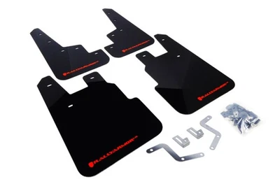 Rally Armor MF28-UR-BLK/RD Premium Urethane Mud Flaps for Subaru Forester - Изображение 1 из 4