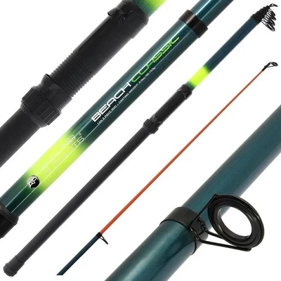 Barra telescópica Beachcast de fibra de vidrio duradera de 4-6 oz Angling Pursuits de 12 pies Foto 1 de 4