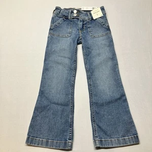 abercrombie kids Girls Low Rise Bootcut Jeans Size 5/6 Regular Y2K Medium Wash - Picture 1 of 10