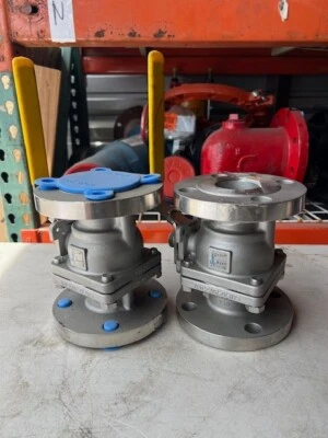 NEW SHARPE BALL VALVE 2"   150-2" S.S Flanged - Image 1 of 3