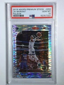 2019 Hoops Premium Stock Ja Morant Rookie #259 PULSAR Prizm - PSA 10 - Picture 1 of 2