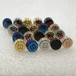 Acciaio inossidabile SKX007 maniglia orologio S corona aggiornamento accessori orologio per NH35 NH36 4R35/36 - Foto 1 di 40