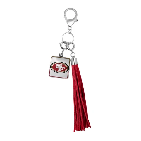 San Francisco 49ER'S NFL Women Tassel Purse Charm by Little Earth New Cover
