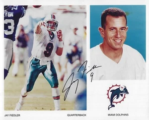 Jay Fiedler Autographed Signed 8x10 Photo - NFL Dolphins Eagles Jets - w/COA - Picture 1 of 1