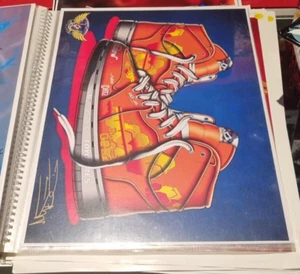 Fast and Furious Custom Art Print shoes orange - A3 size - Signed - Picture 1 of 1