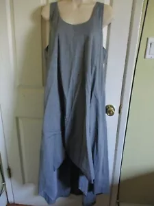 Vestido TALLA L Eileen Fisher CHMBR Aireado Orgánico Algodón Chambray Corredor Espalda F/L Nuevo con etiquetas - Imagen 1 de 3