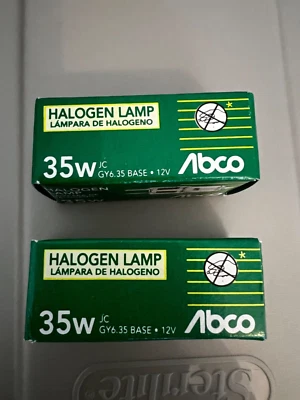 Abco 35T4/CL 35W 12V T4 Clear 2-Pin Bi-Pin GY6.35 Base 12v 2900K - Image 1 of 4