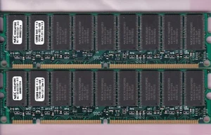 256MB 2x128MB PC-100 NEC MC-4516CC726F-A10 ECC PC100-322-620 SDRAM Memory Kit - Picture 1 of 3