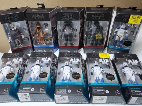 Star Wars Black Series Jet Trooper, Cad Bane, Captain Rex + More - Damaged Boxes Cover