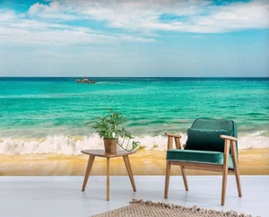 3D Beach Scenery 366 Wallpaper Mural Paper Wall Print Murals UK Jenny - Picture 1 of 1